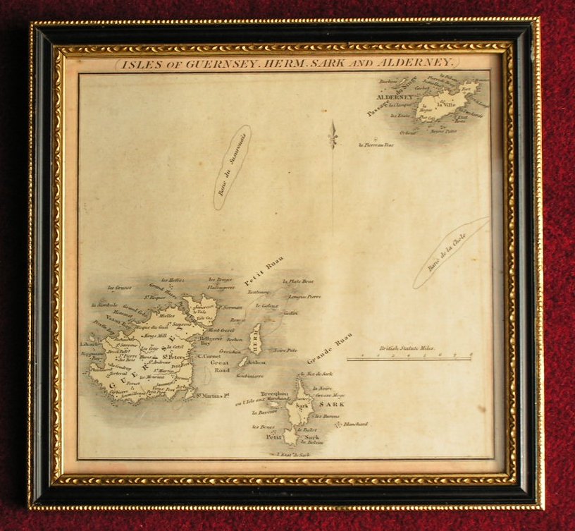 Map of Channel Islands - Hewitt