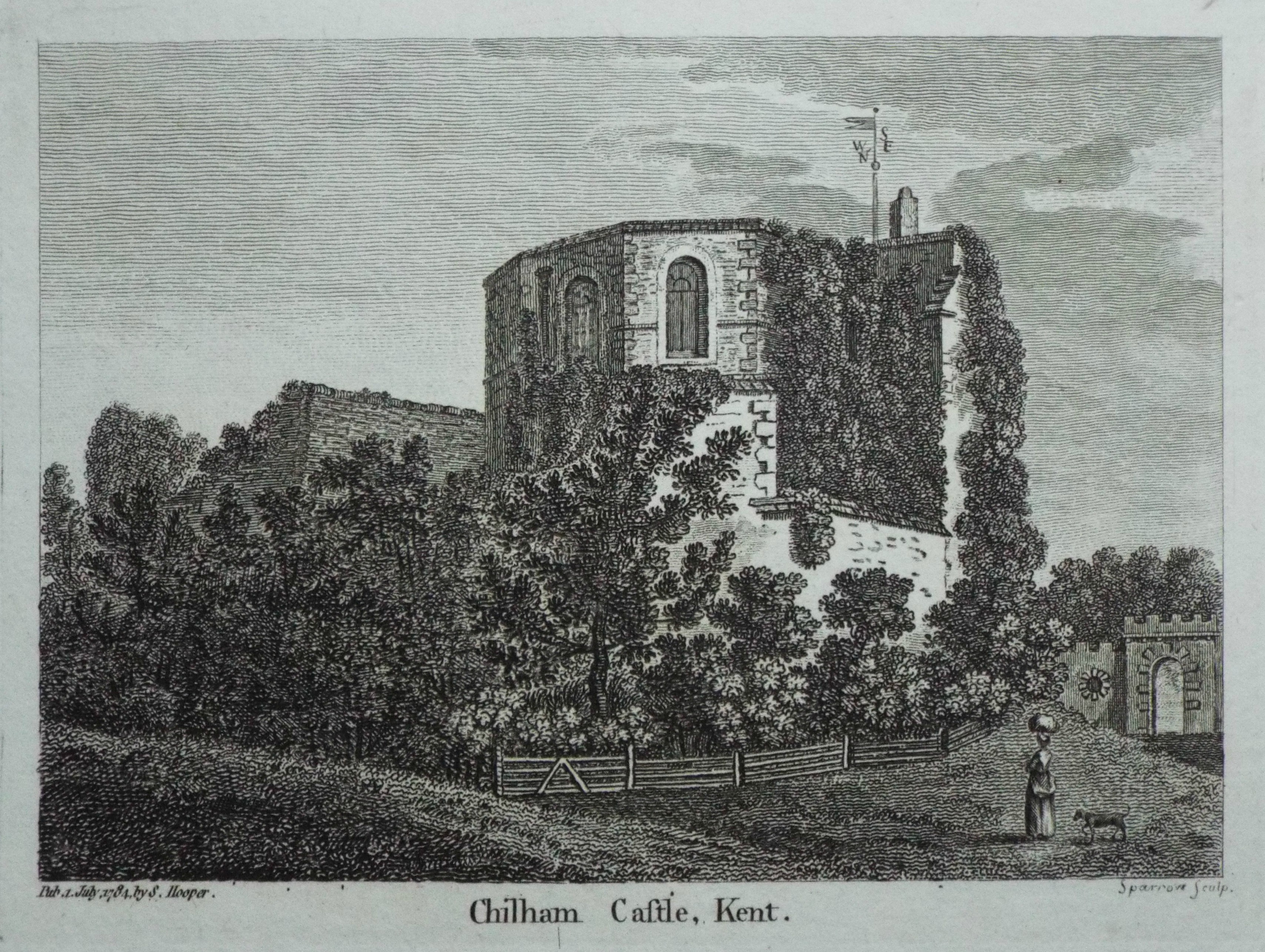 Print - Chilham Castle, Kent. - 