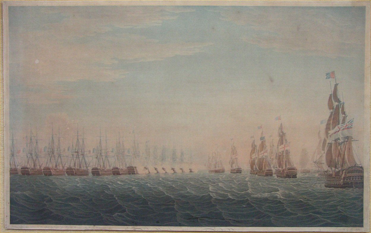 Aquatint - Battle of the Nile (1) - Hellyer