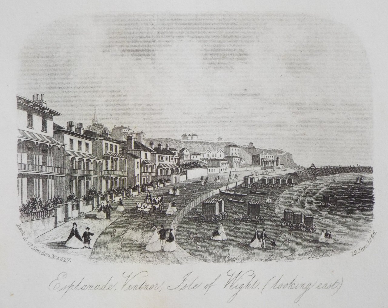 Steel Vignette - Esplanade, Ventnor, Isle of Wight. (looking east) - Rock