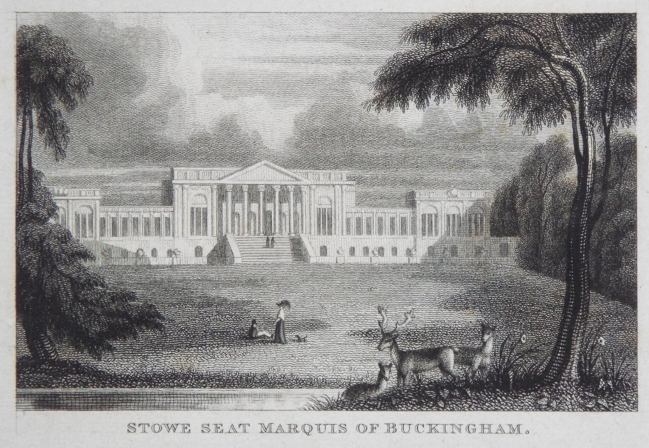 Print - Stowe Seat Marquis of Buckingham.