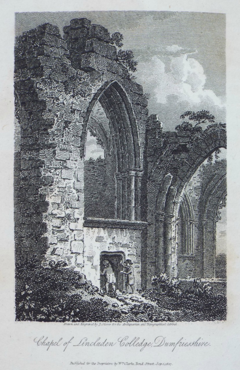 Print - Chapel of Lincluden Colledge, Dumfrieshire. - Storer