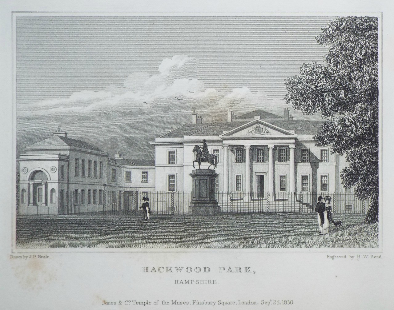 Print - Hackwood Park, Hampshire. - Bond