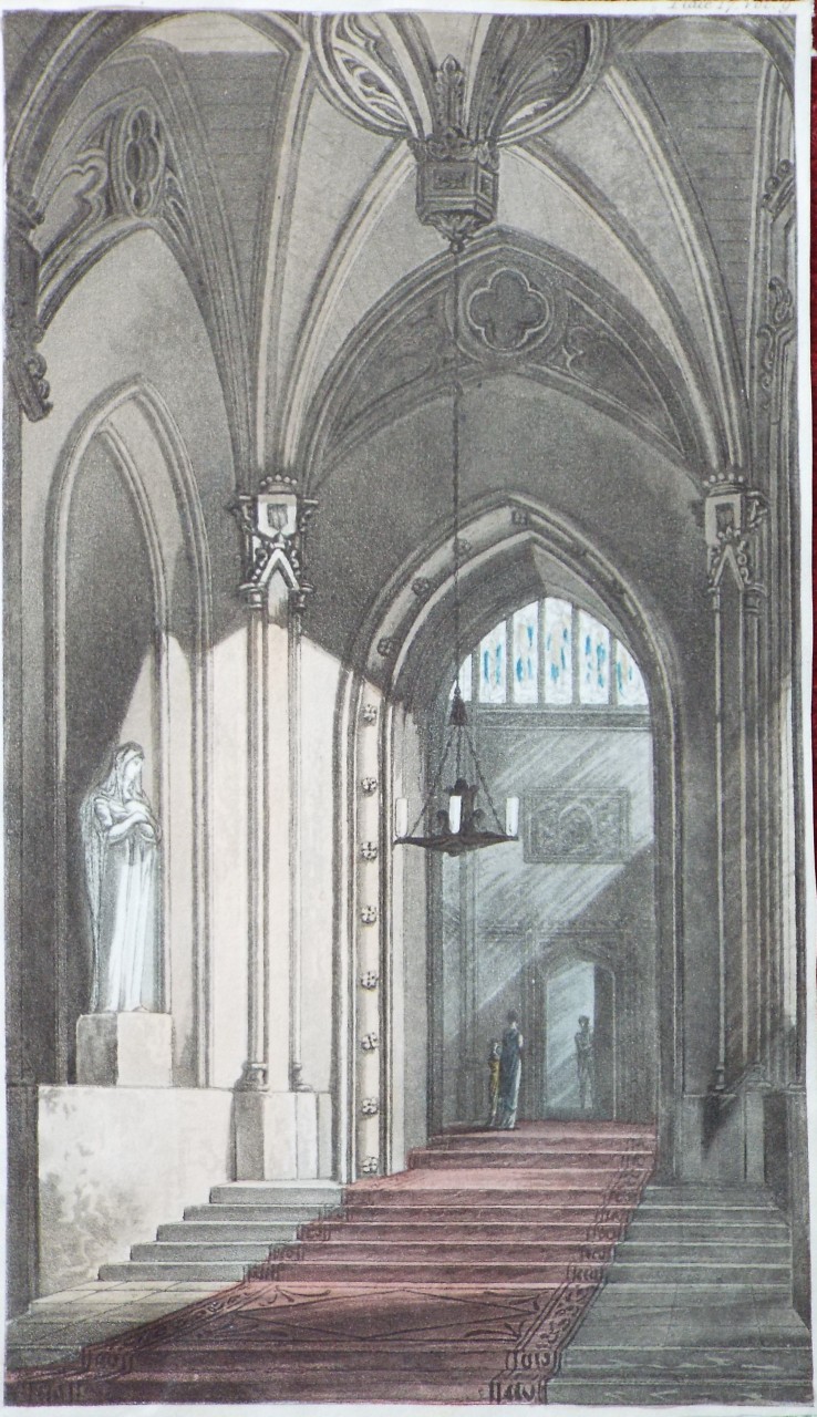 Aquatint - Gothic Staircase