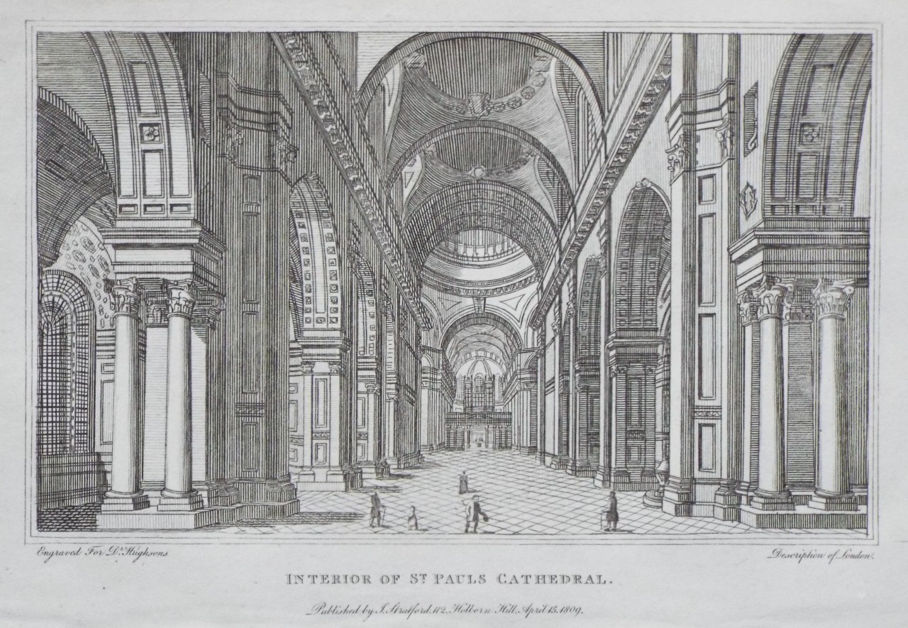 Print - Interior of St. Paul's Cathedral.