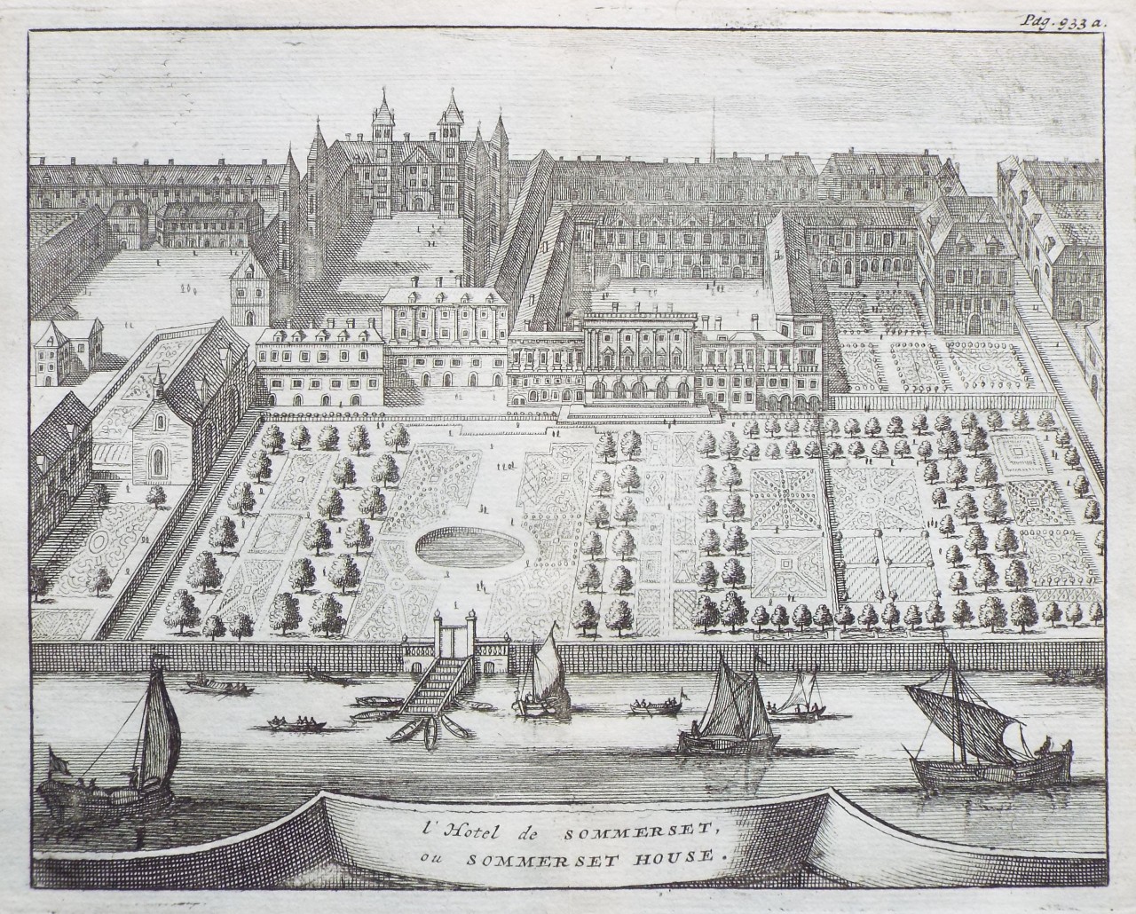 Print - L'Hotel de Sommerset, ou Sommerset House.