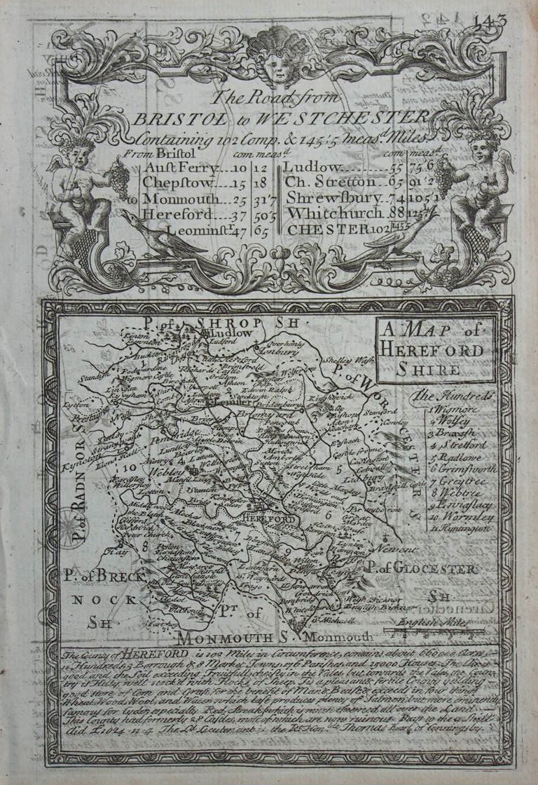 Map of Herefordshire - Owen & Bowen