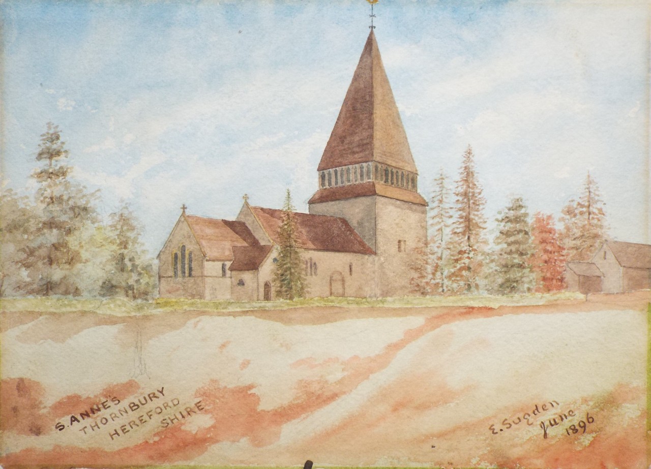 Watercolour - S. Anne's Thornbury Hereford Shire