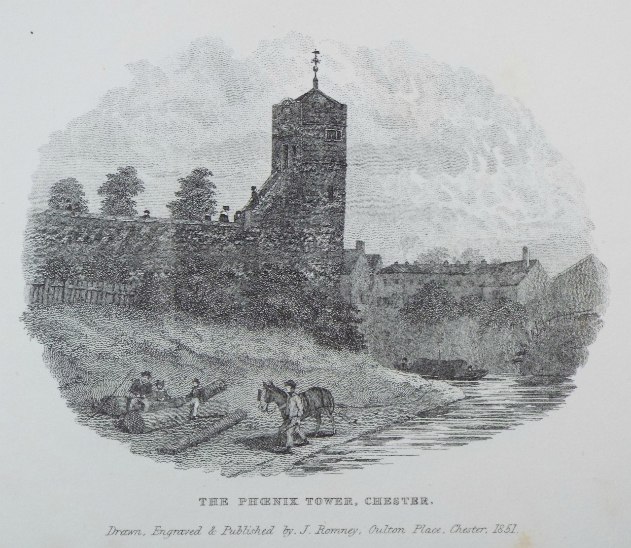 Print - The Phoenix Tower, Chester. - Romney