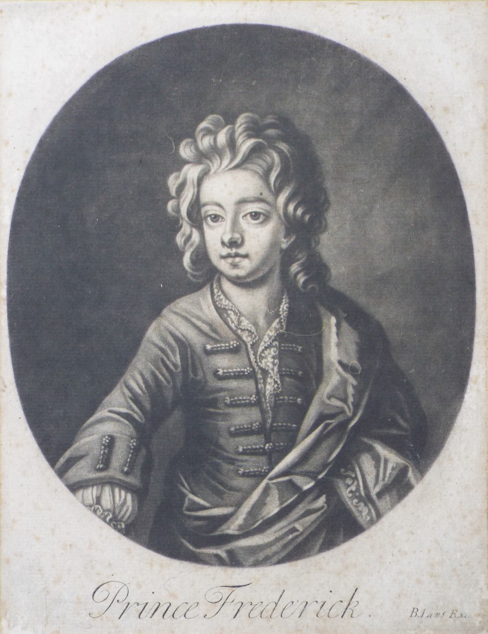 Mezzotint - Prince Frederick - Lens