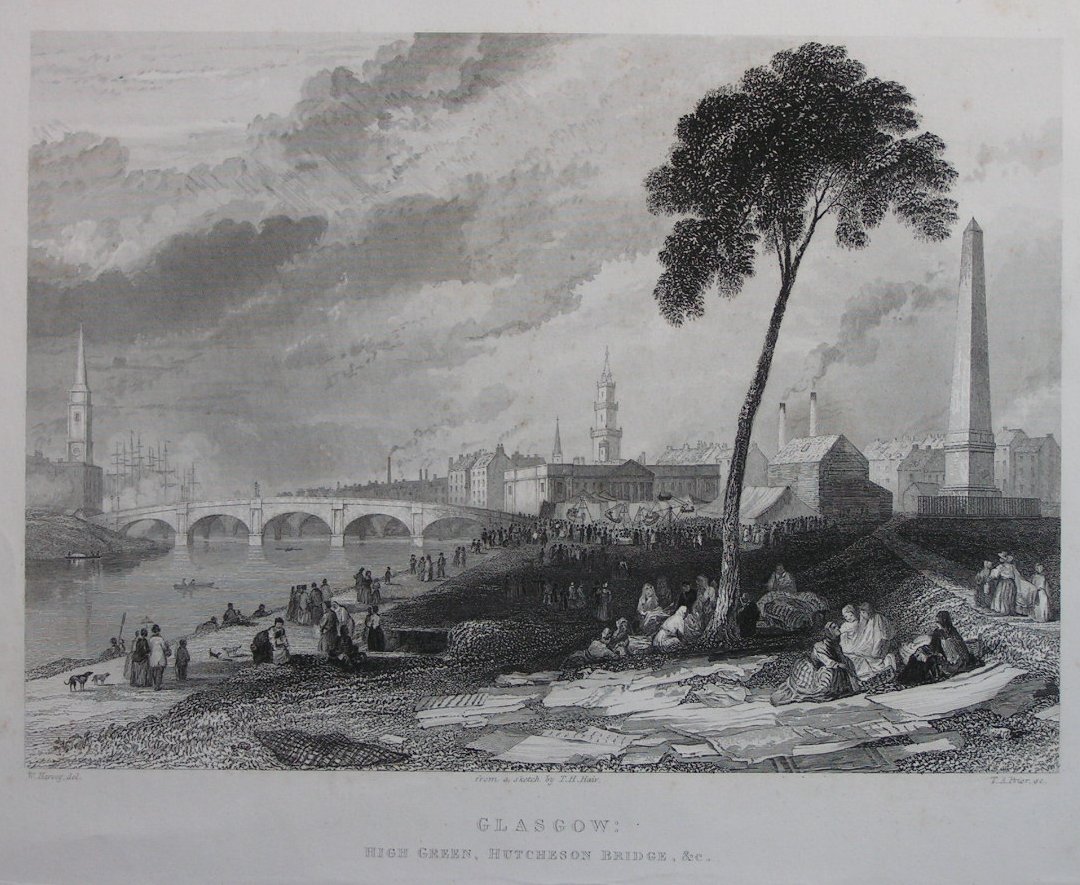 Print - Glasgow: High Green, Hutcheson Bridge, &c. - Prior
