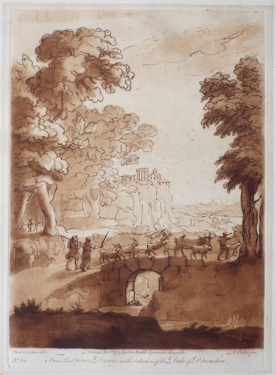 Mezzotint - From the Original Drawing In The Collection Of The Duke Of Devonshire - Earlom