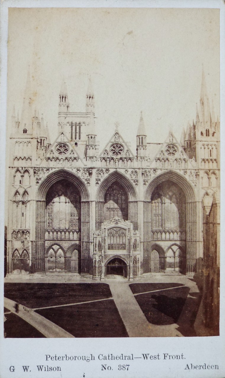 Photograph - Peterborough Cathedral - West Front.