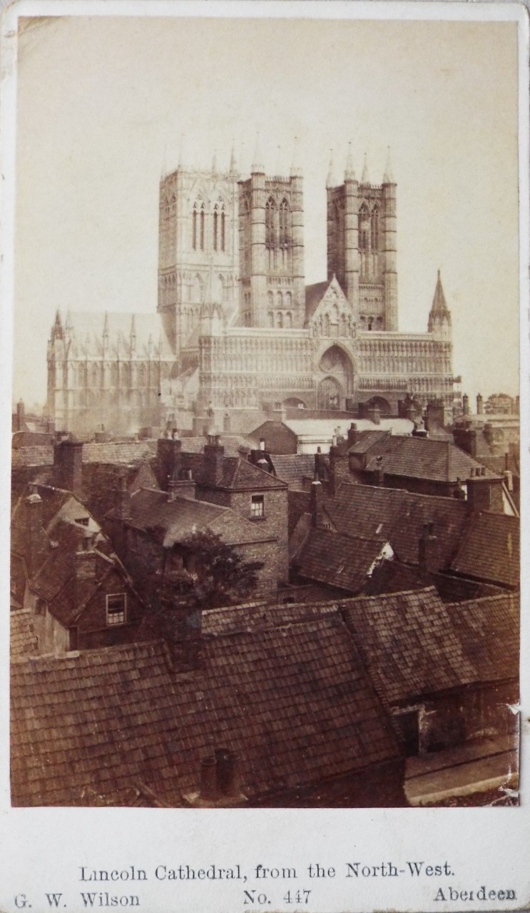 Photograph - Lincoln Cathedral, from the North-West.