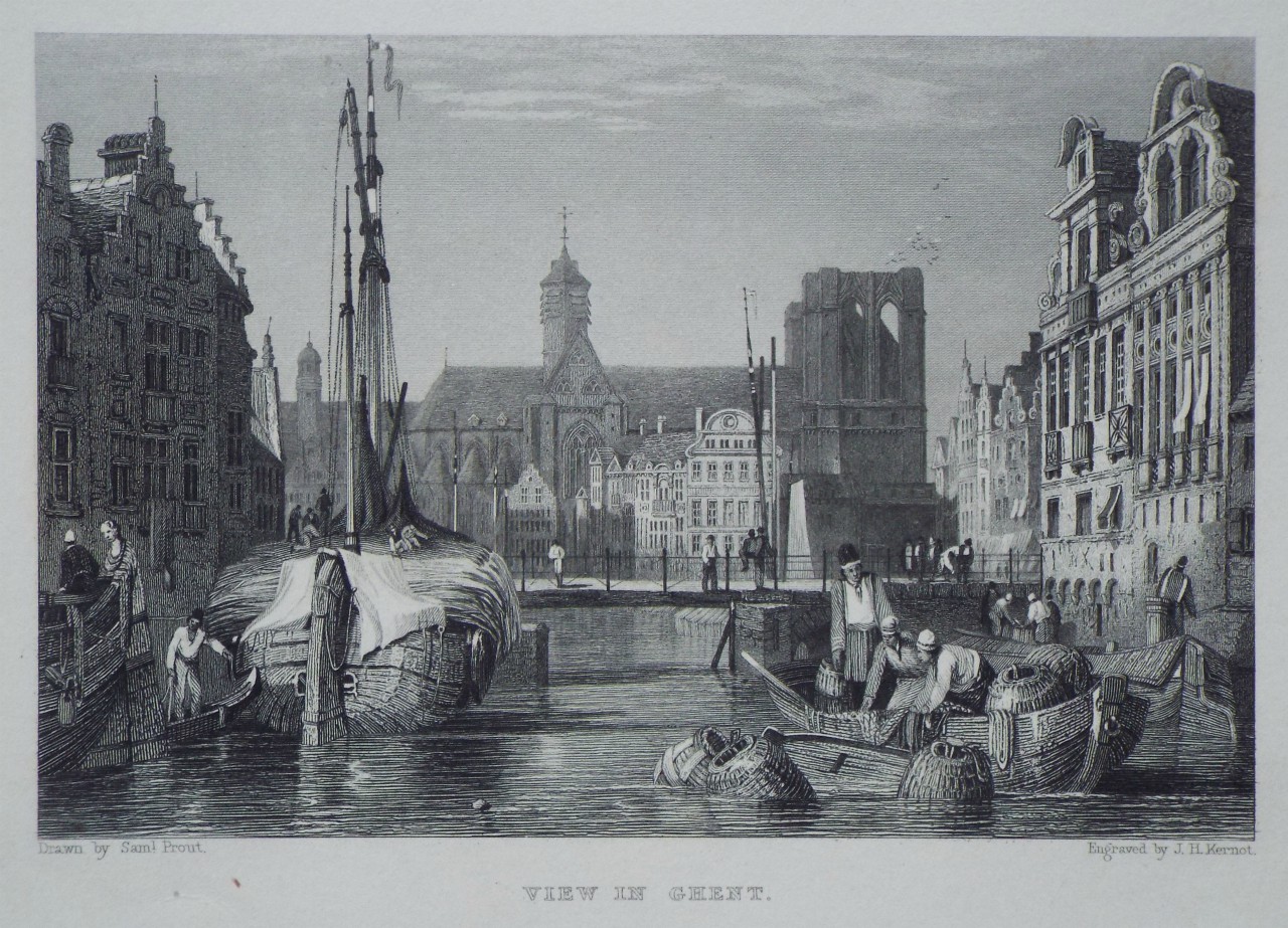 Print - View in Ghent. - Kernot