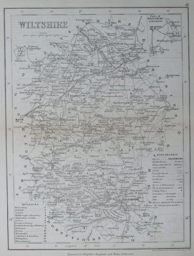 Map of Wiltshire - Archer