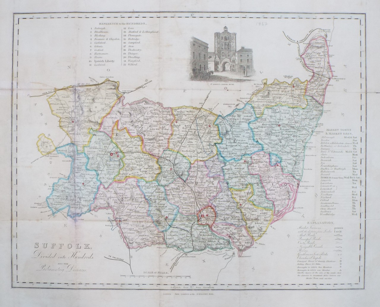 Map of Suffolk