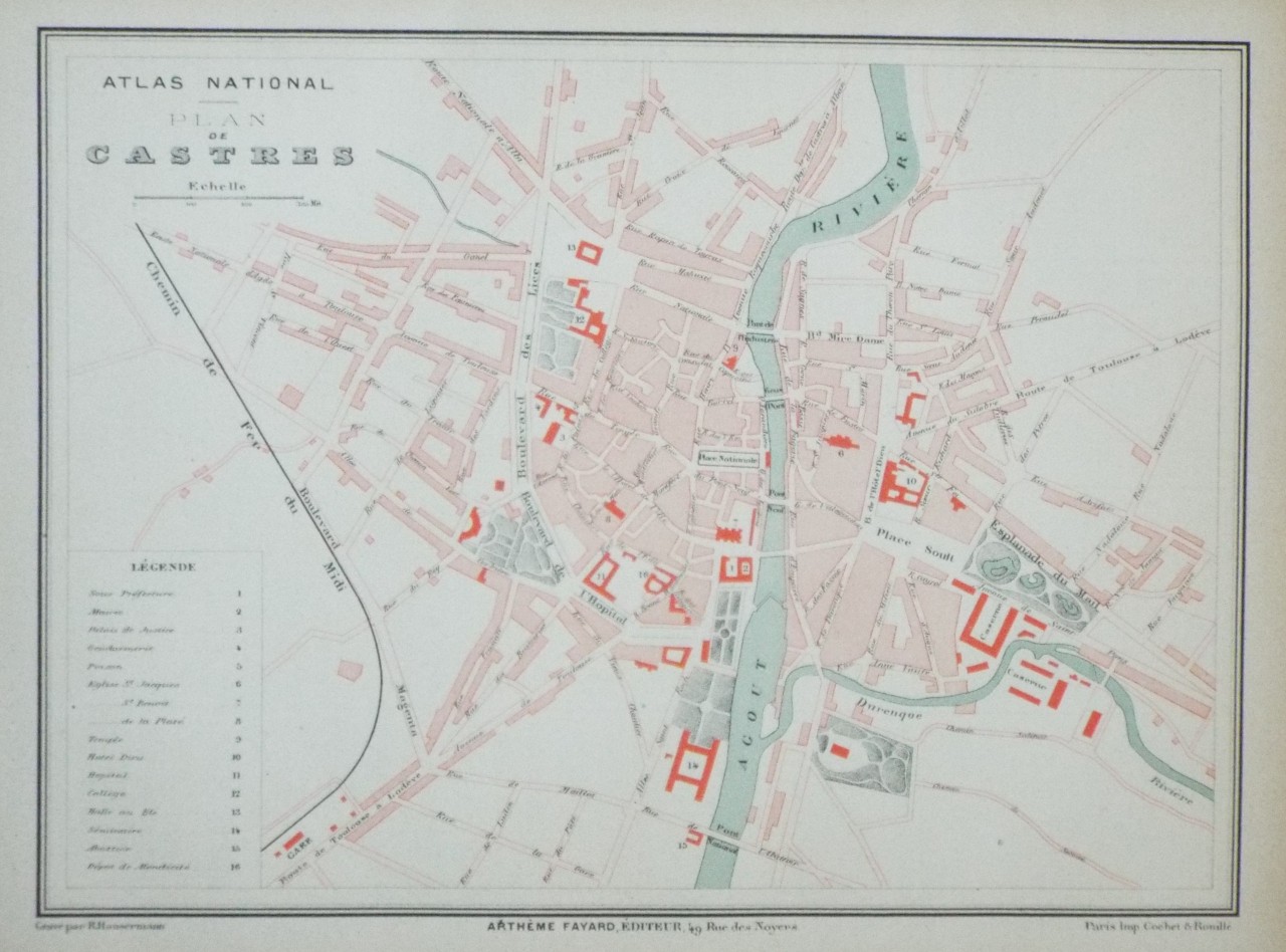 Map of Castres - Castres