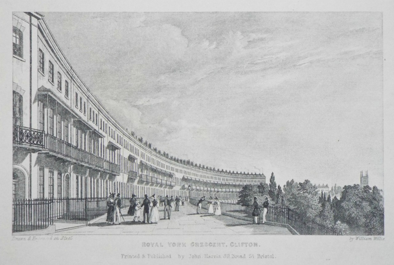 Print - Royal York Crescent, Clifton, Bristol. - Willis
