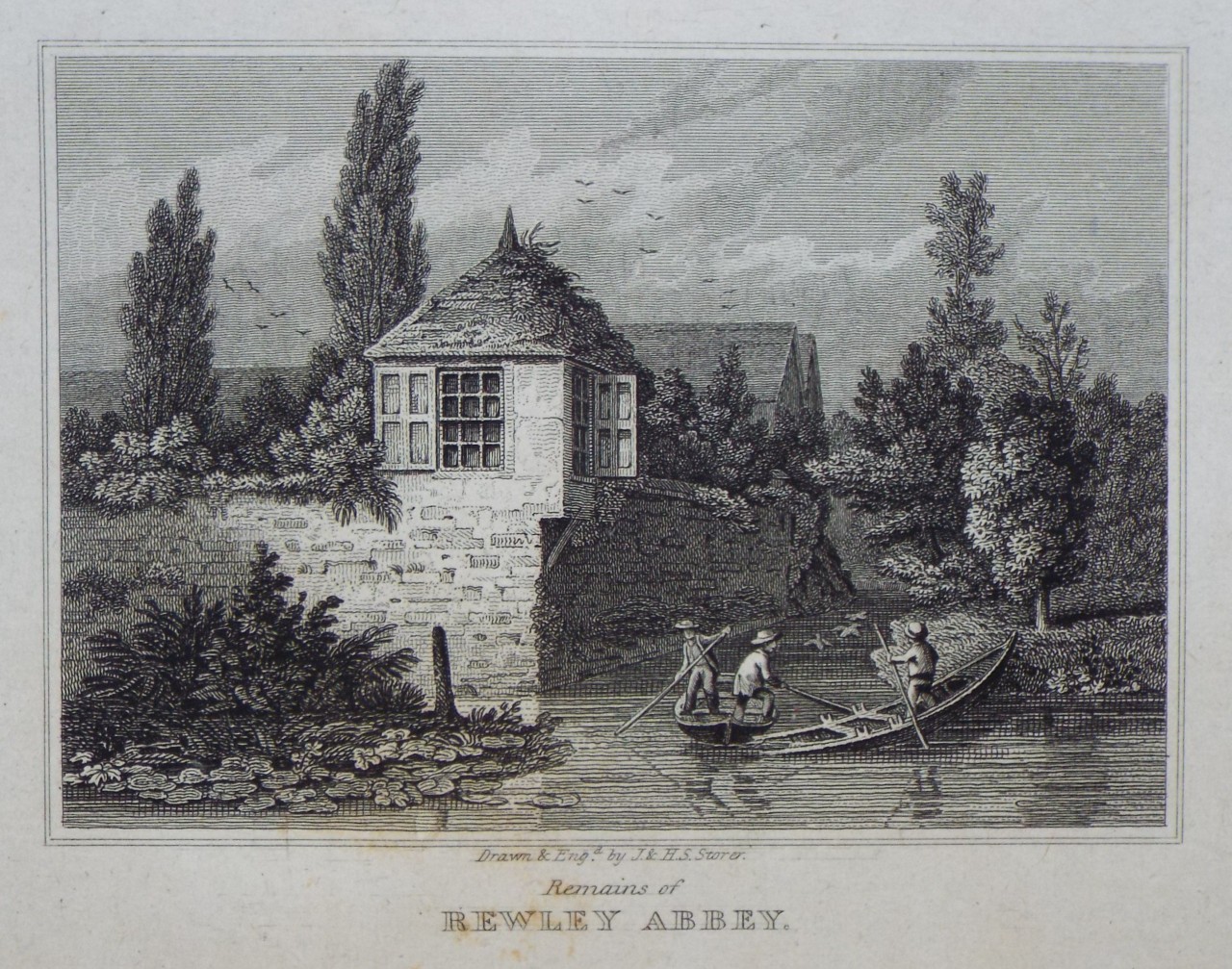 Print - Remains of Rewley Abbey. - Storer