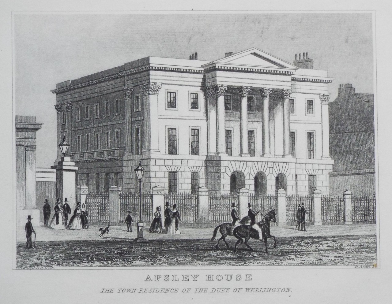 Print - Apsley House the Town Residence of the Duke of Wellington