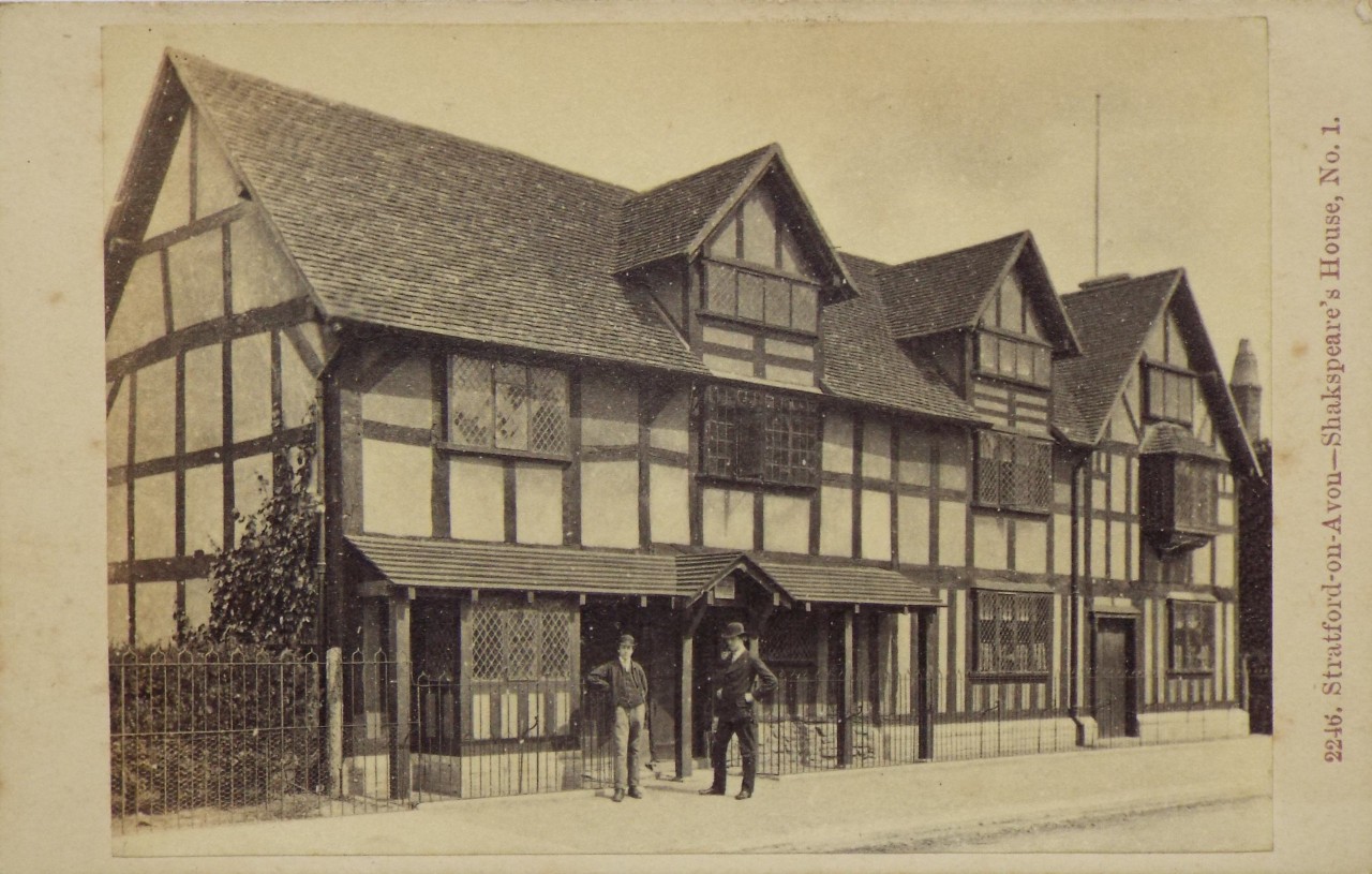 Photograph - Stratford-on-Avon - Shakespeare's House, No.1.