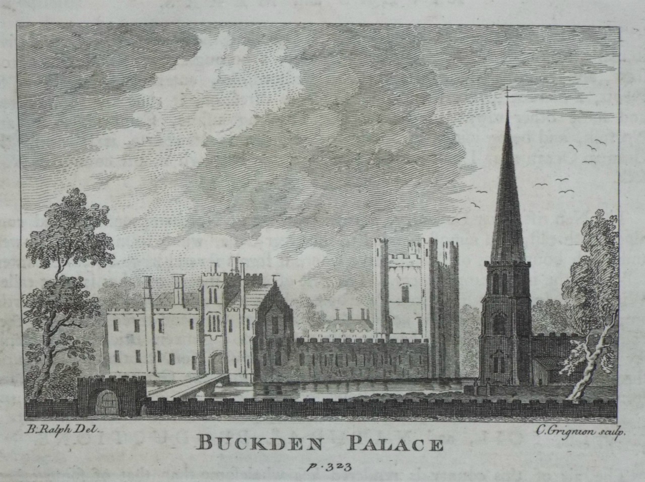 Print - Buckden Palace p.323 - Grignon
