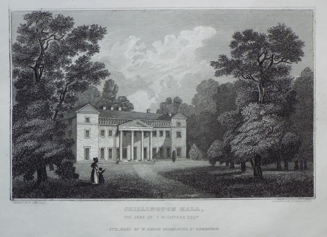 Print - Chillington Hall, the Seat of T. W. Giffard Esqr. - Radclyffe