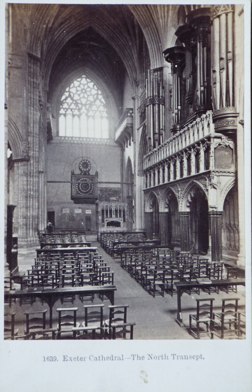 Photograph - Exeter Cathedral - The North Transept.