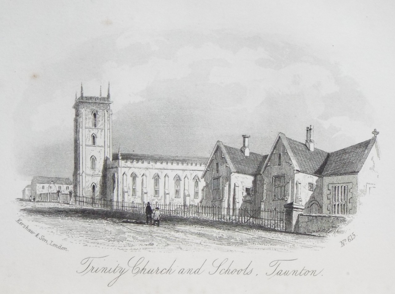 Steel Vignette - Trinity Church and Schools, Taunton. - Kershaw