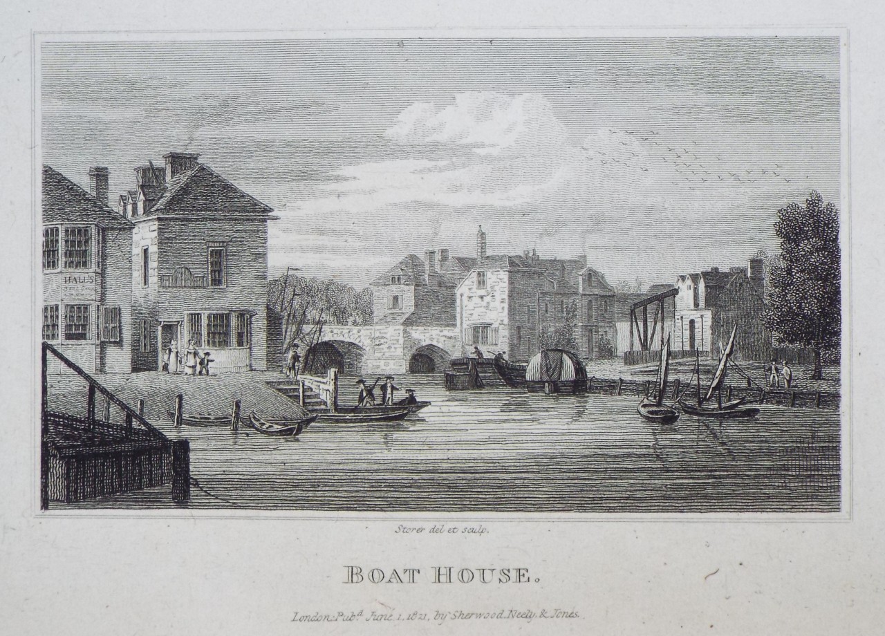 Print - Boat House. - Storer