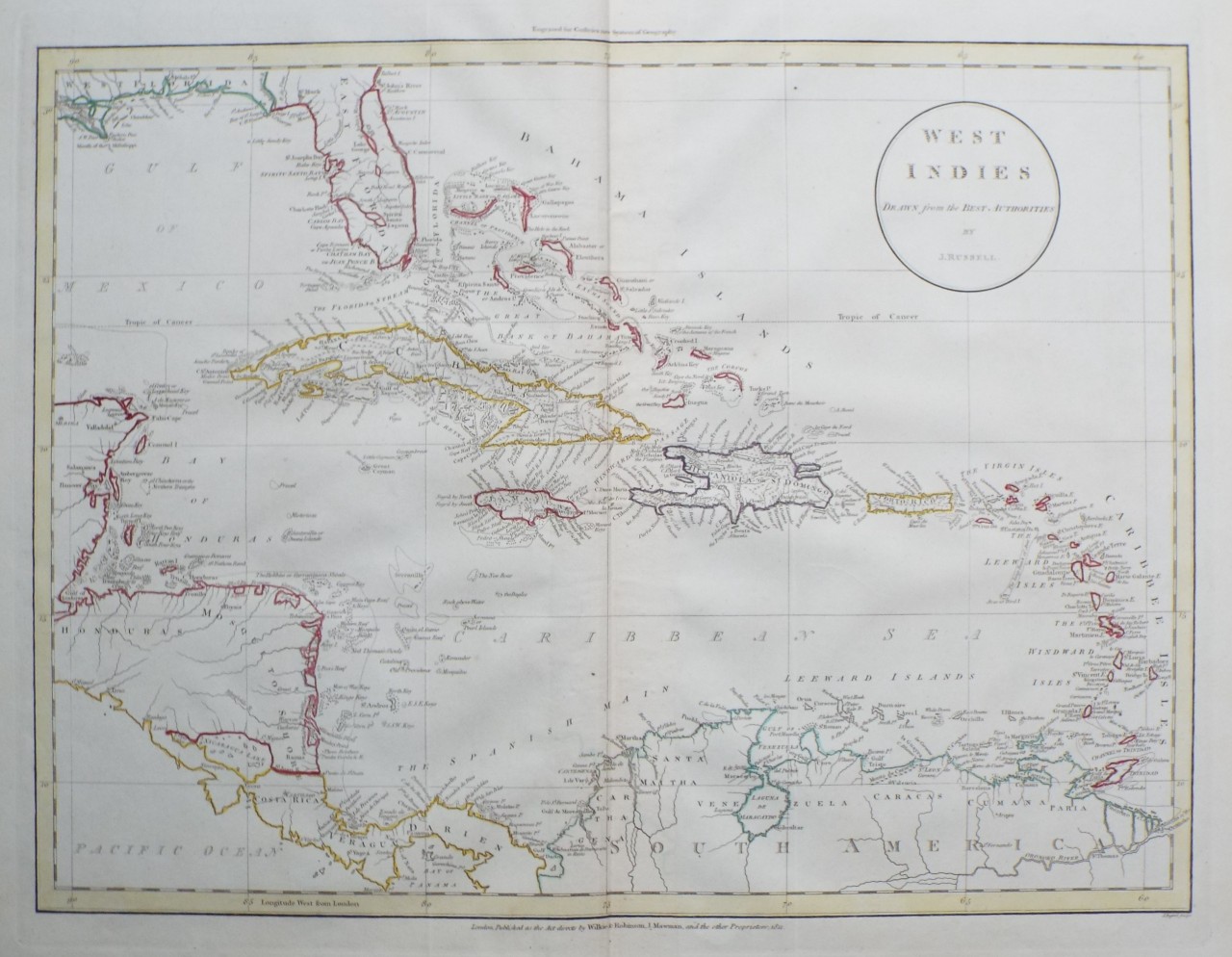 Map of West Indies