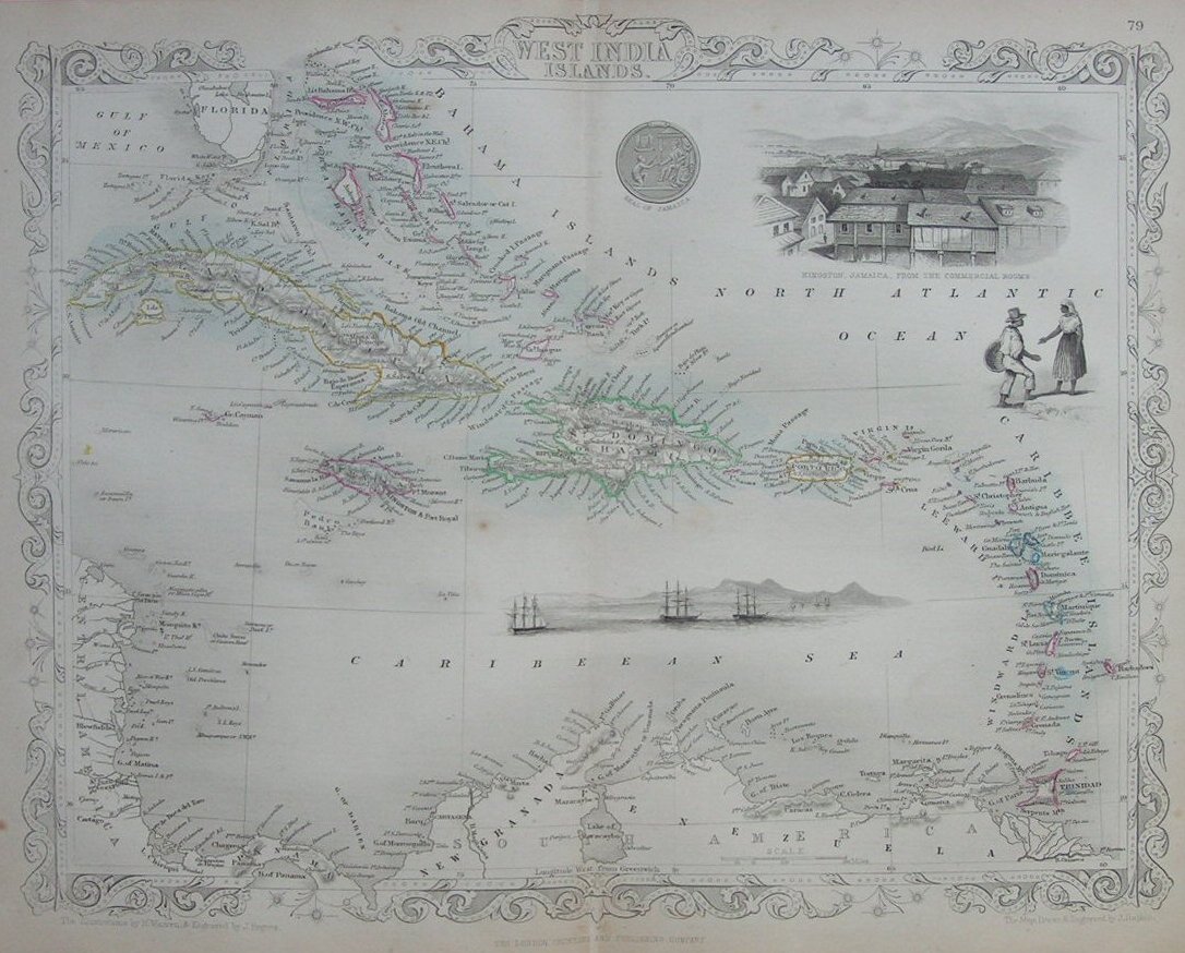 Map of West Indies