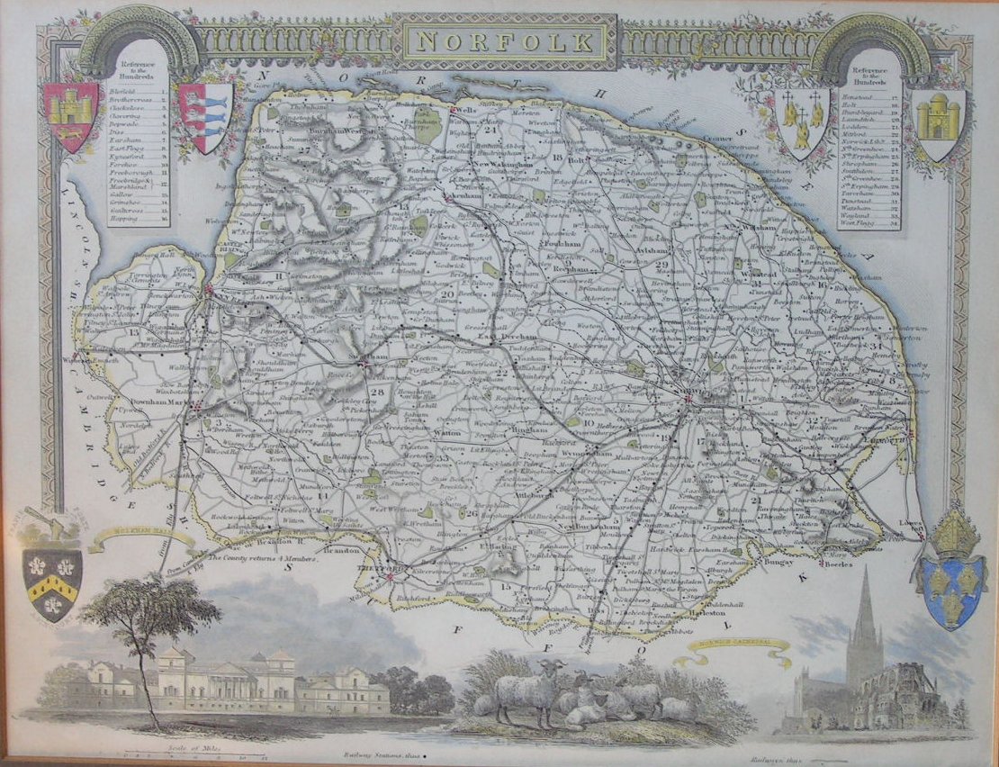 Map of Norfolk - Moule