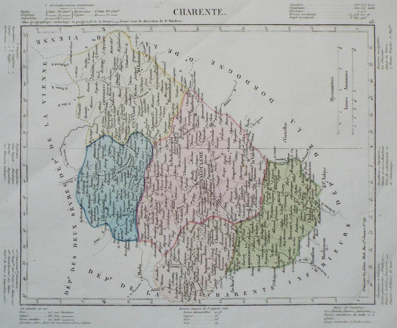 Map of Charente