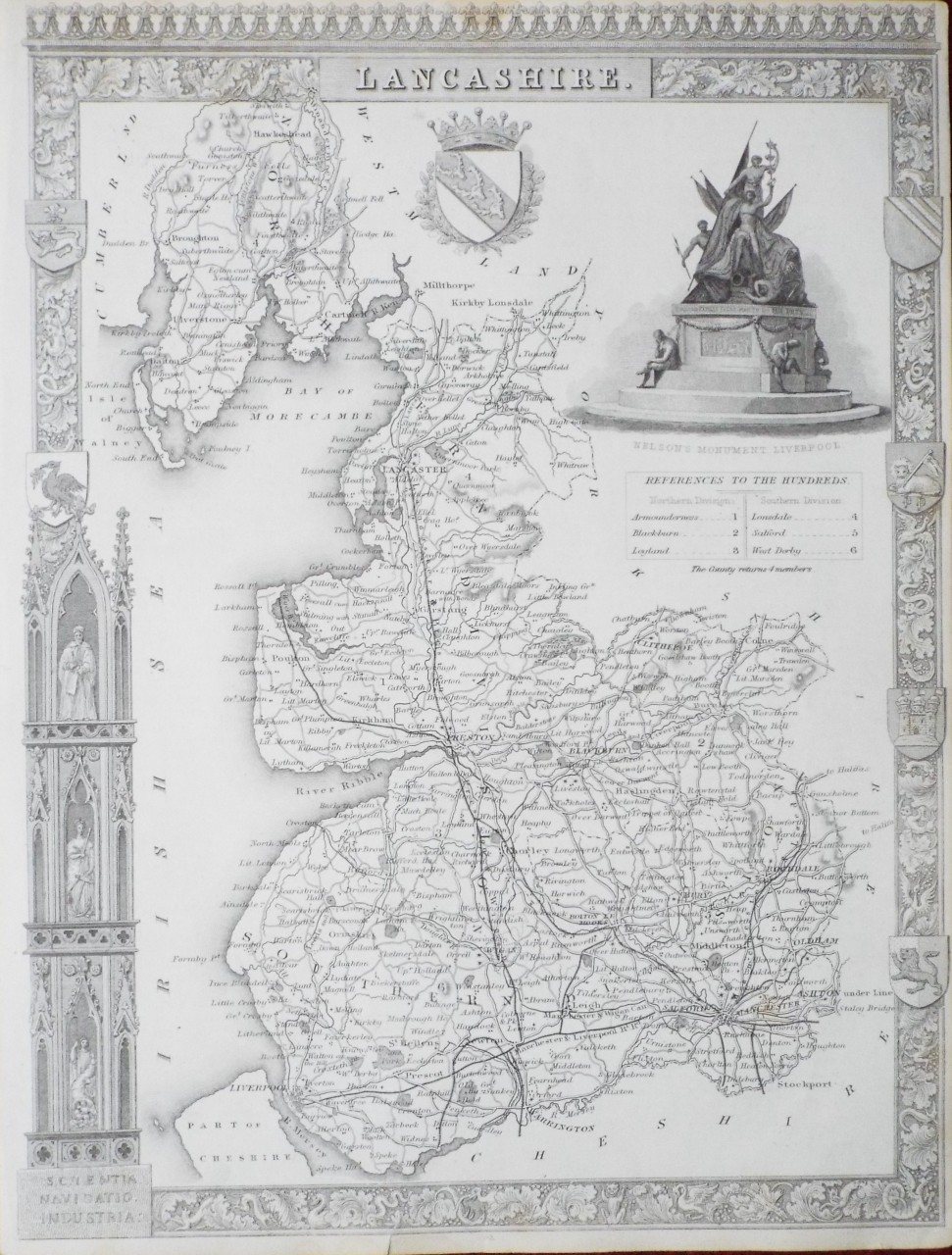 Map of Lancashire