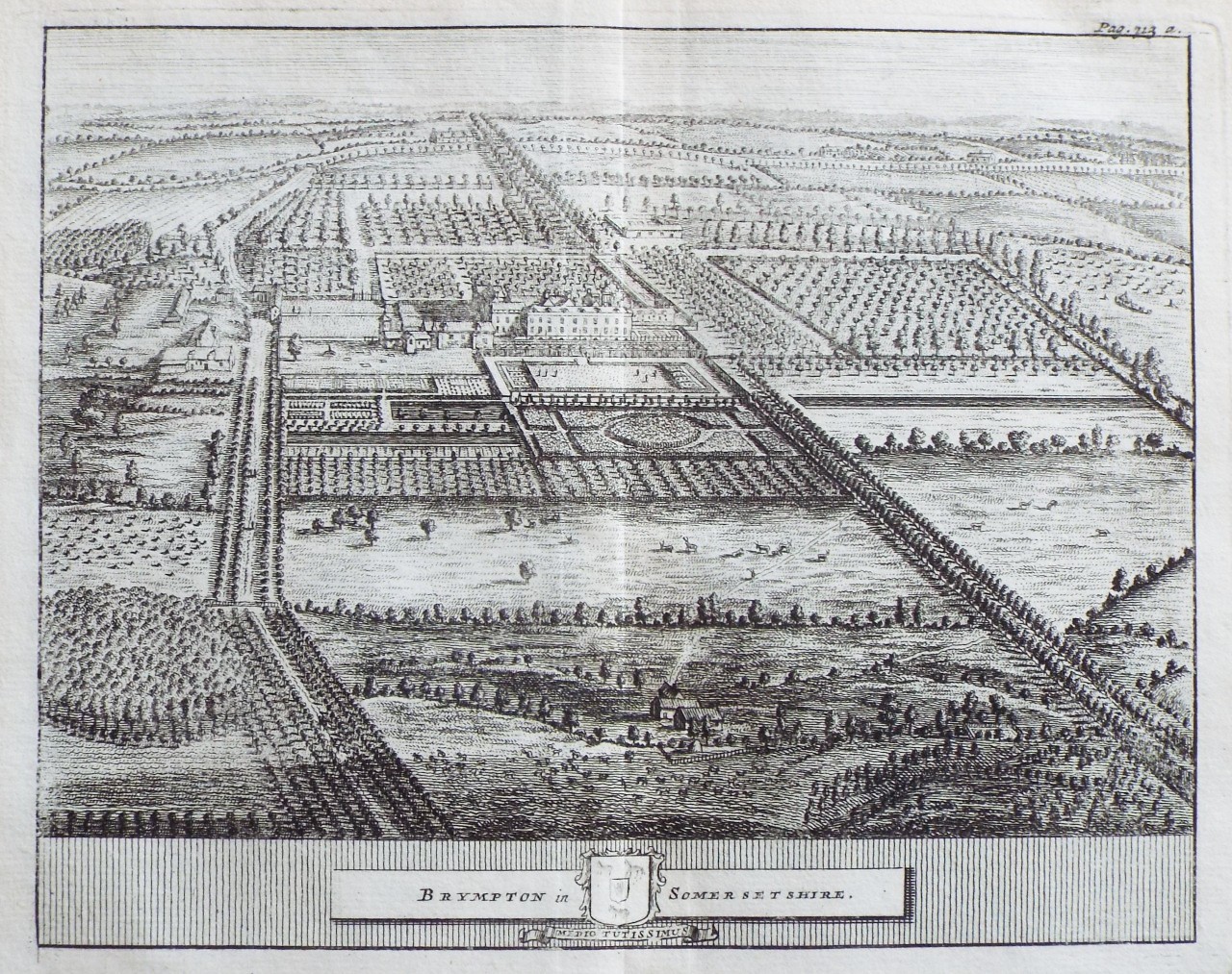 Print - Brympton in Somersetshire.