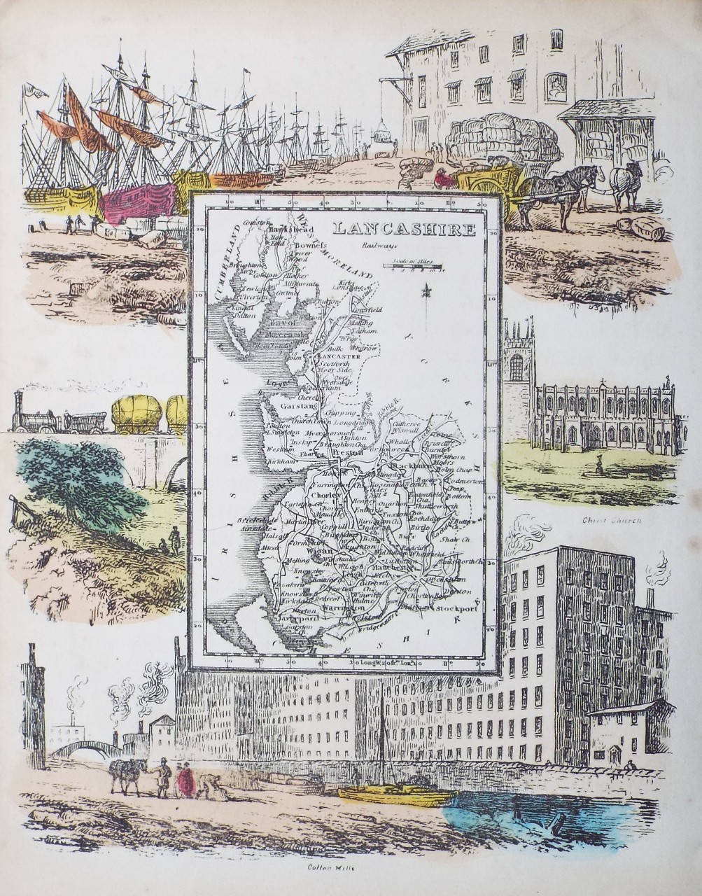 Map of Lancashire