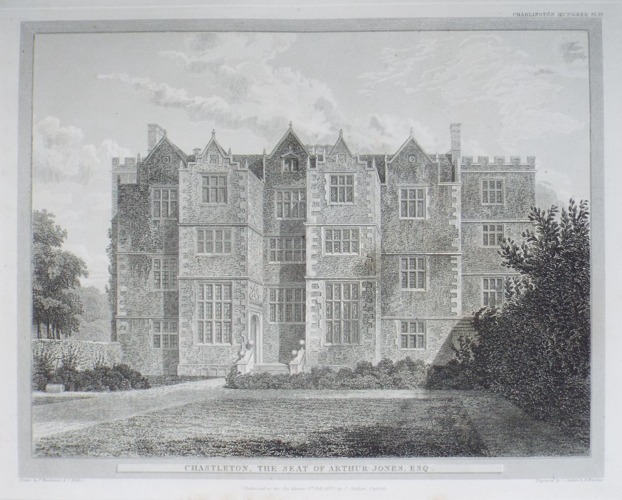 Print - Chastleton, the Seat of Arthur Jones, Esqr. - Skelton