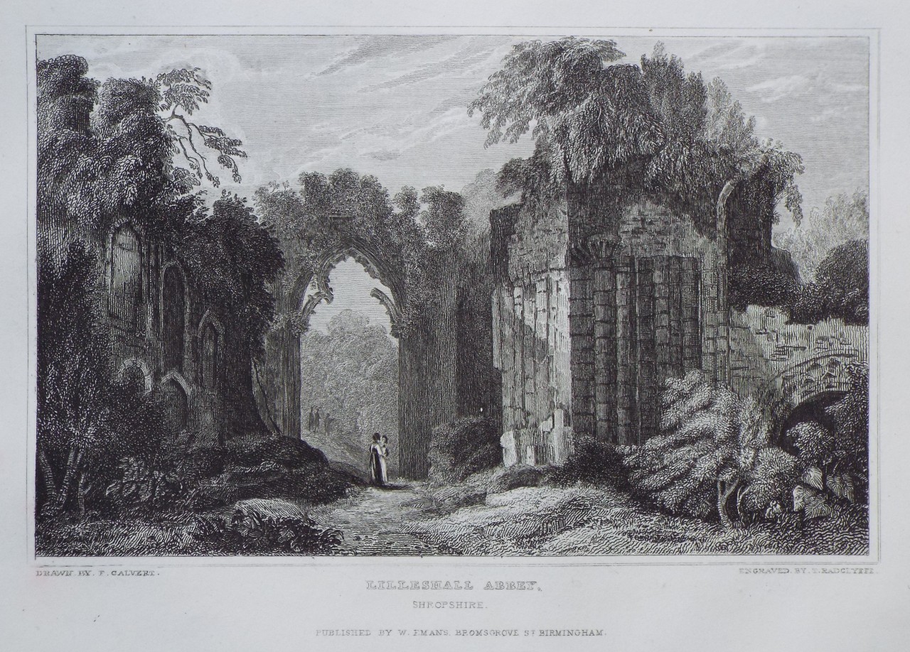 Print - Lilleshall Abbey, Shropshire. - Radclyffe