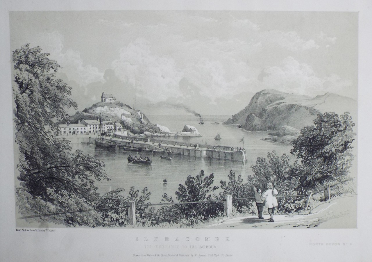 Lithograph - Ilfracombe - Spreat