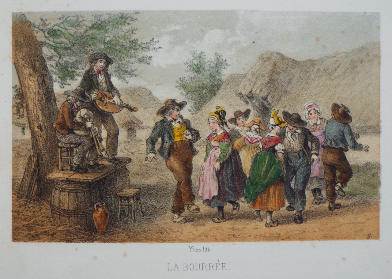 Lithograph - La Bourree. - 