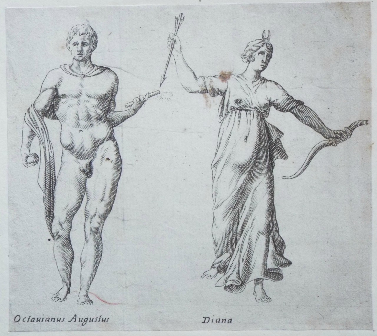 Etching - Octavianus Augustus 
Diana