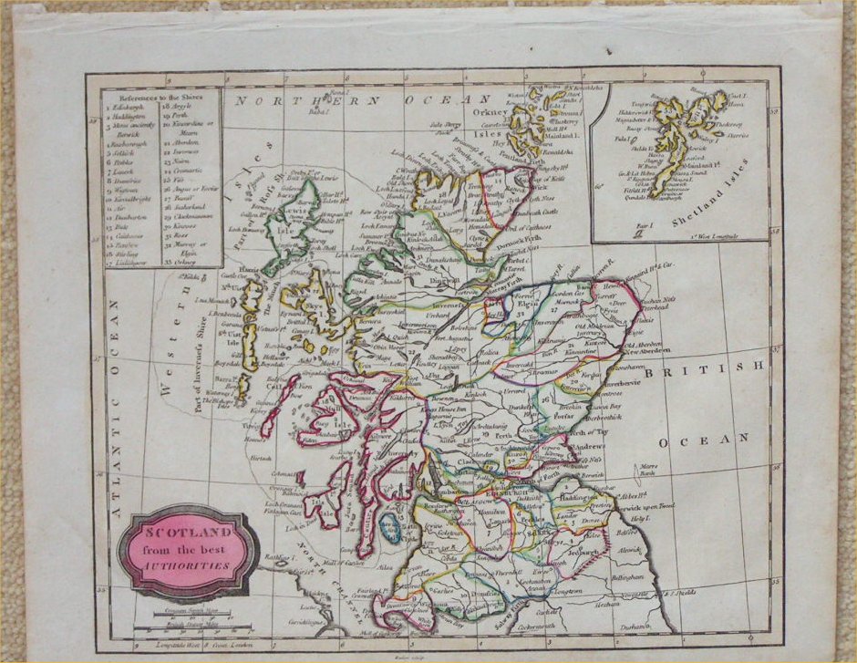 Map of Scotland - Rollos