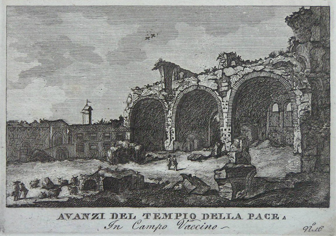 Print - Avanzi del Templo della Pace. In Campo Vaccino