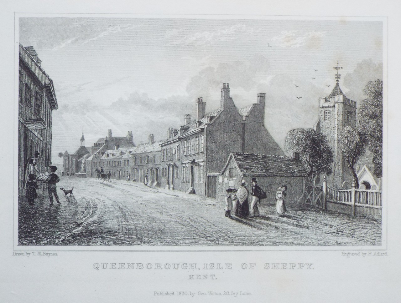 Print - Queenborough. Isle of Sheppy. Kent. - Adler