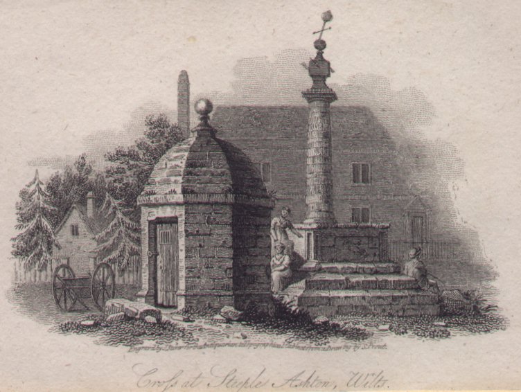 Print - Cross at Steeple Ashton, Wilts - Storer