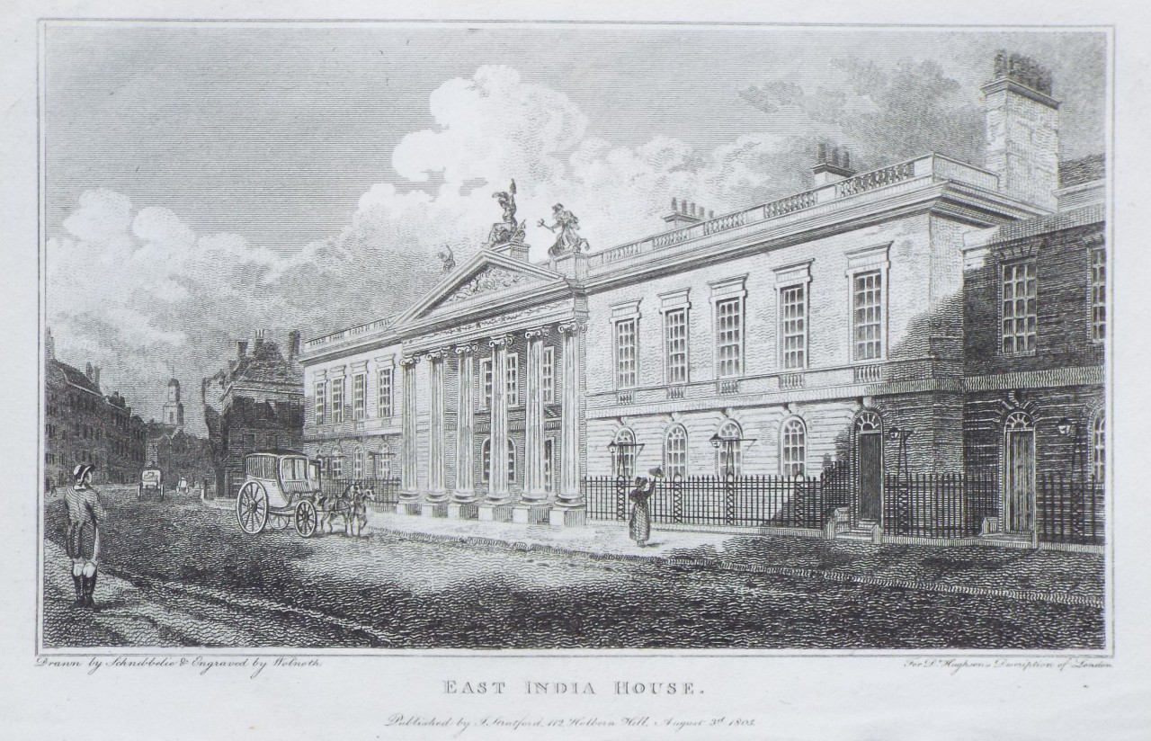 Print - East India House. - 