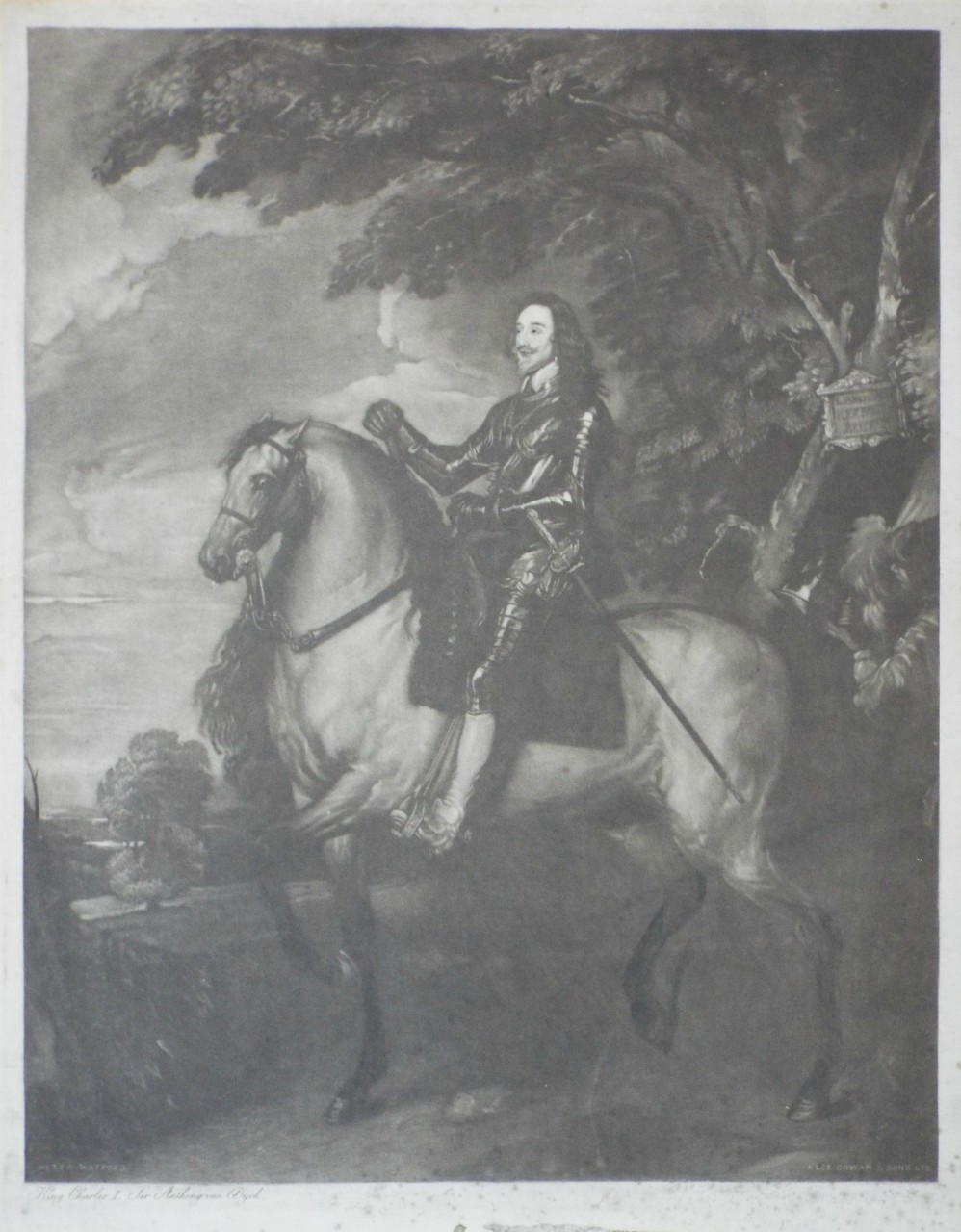 Mezzotint - King Charles I. - 