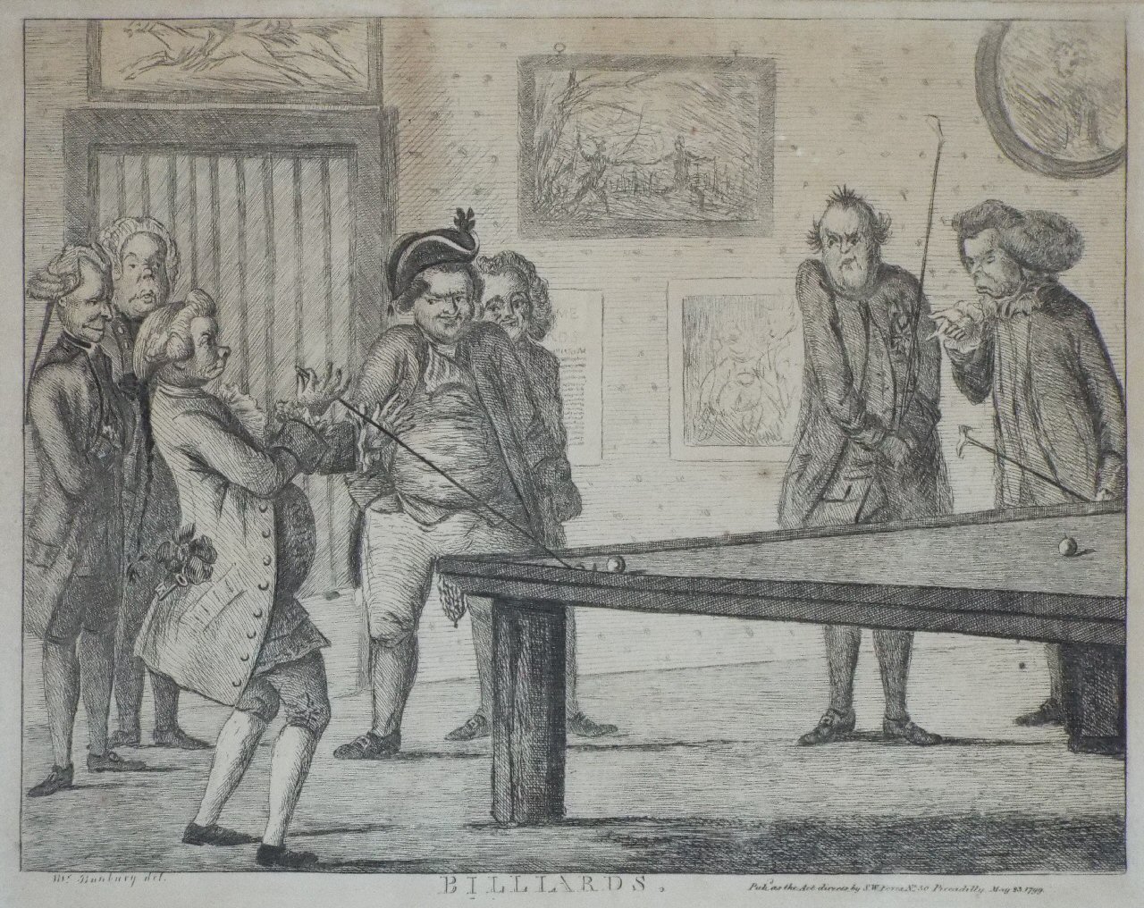 Etching - Billiards.